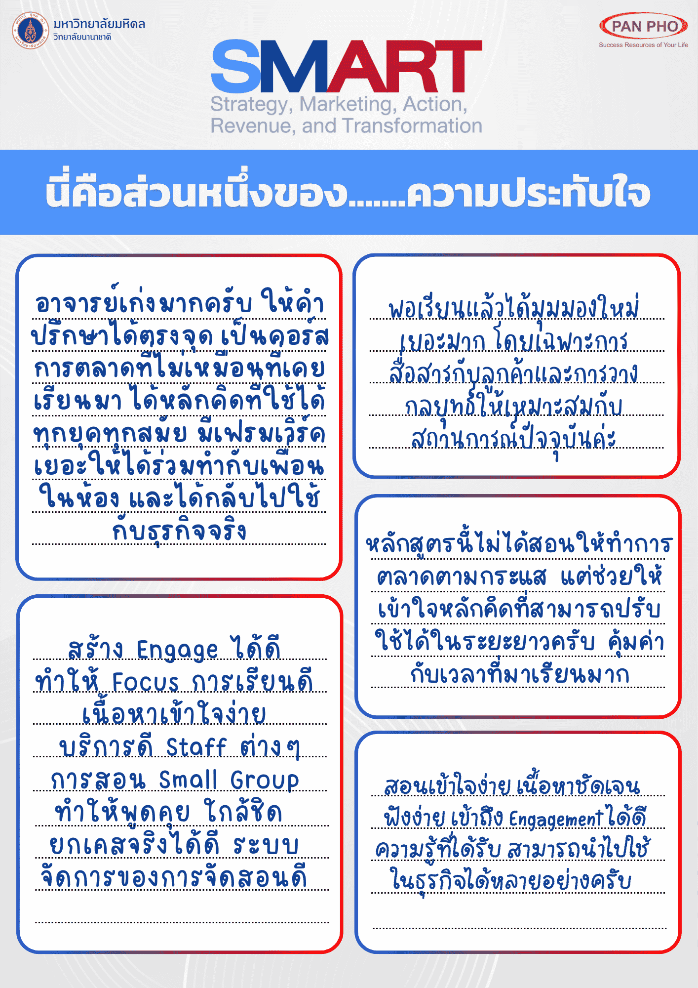 ความประทับใจ รีวิว SMART2